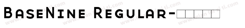 BaseNine Regular字体转换
